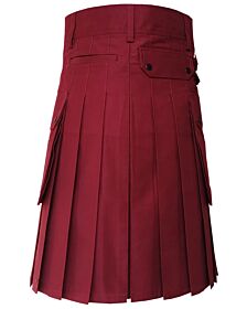 Maroon Utility Kilt