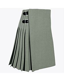 Blue Weathered Plain Tartan Kilt
