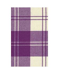 Eriskin Dress Purple &amp; White Tartan Kilt