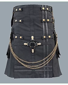 Fashion Utility hybrid Kilt With Chain