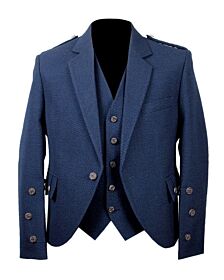 Navy Blue Argyle Jacket