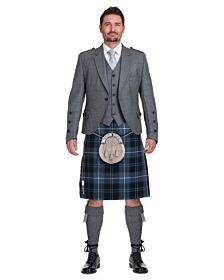 Patriot Ancient Tartan Grey Jacket Complete Scottish Wedding Outfit