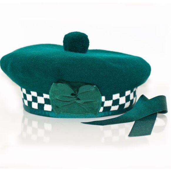 Green Balmoral Scottish Diced Hat