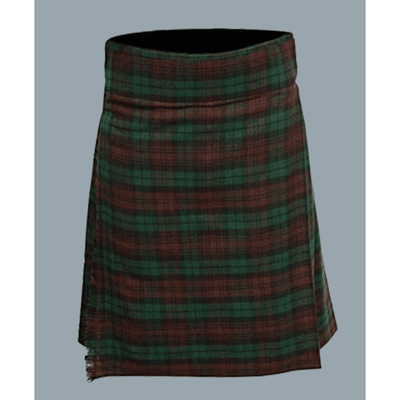Brown watch tartan kilt for women