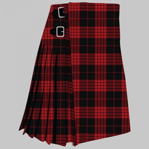 Cameron Black and Red Dress Modern Tartan Kilt
