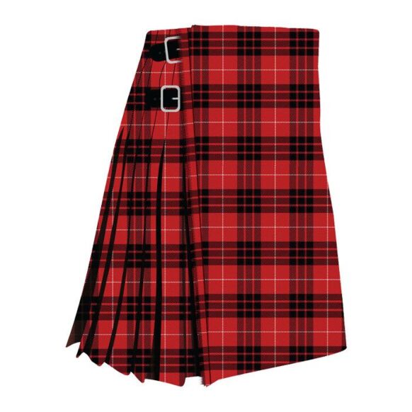 Munro Black And Red Tartan Modern Kilt