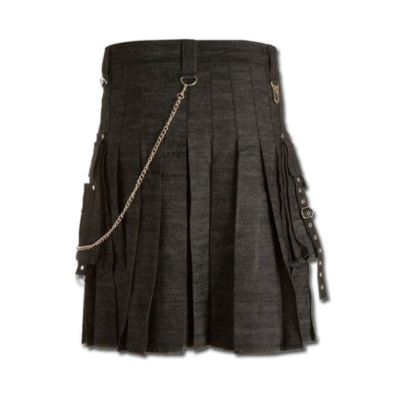 Custom Made Heavy denim kilt
