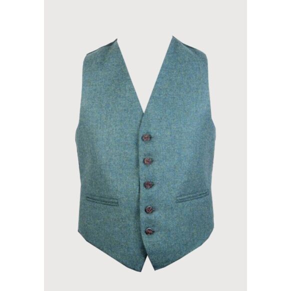 New Mens green tweed Argyle Jacket and vest