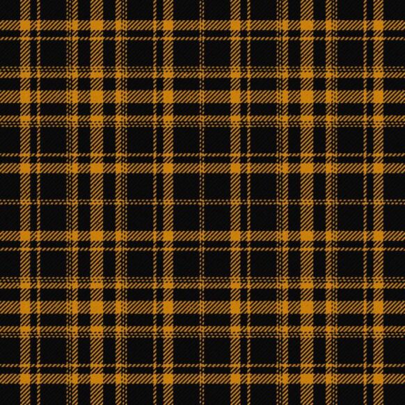 Justus Yellow & Black Tartan Kilt