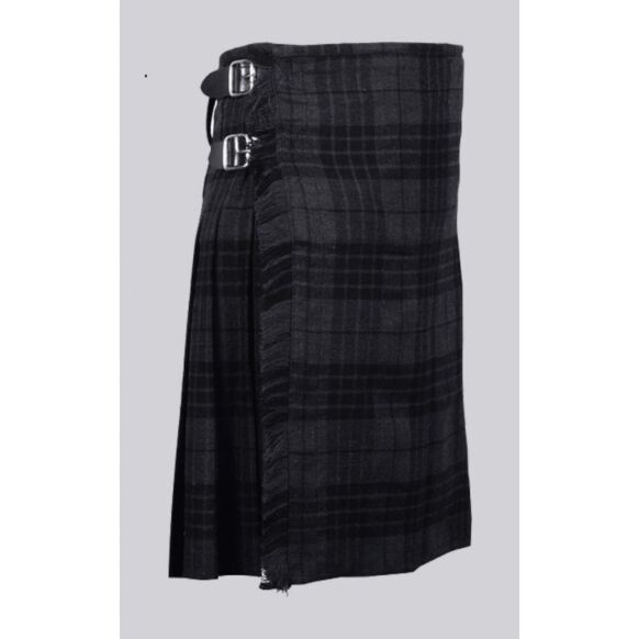 Men's Custom Scottish 8 Yard Traditional Kilt - Grey Watch Tartan