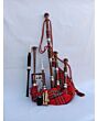 Beautiful Bagpipe Set With Royal Stewart Tartan 