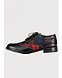 Leather And tartan brogue Shoes